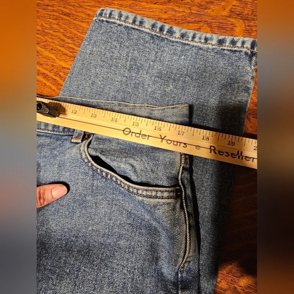 Lauren Jeans Co. Ralph Lauren Cropped Plus Size Relaxed Jeans Women's Size 14 - Picture 6 of 8